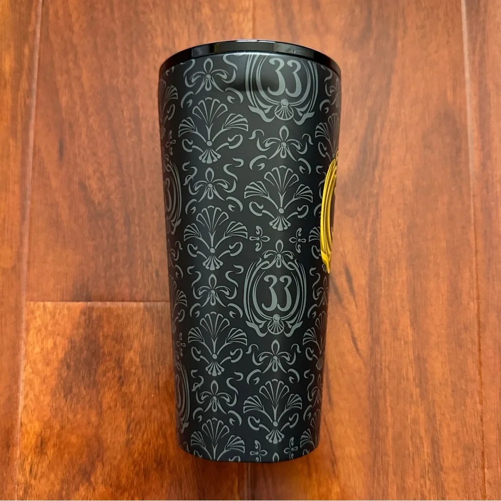 🆕 Disney Corkcicle Club 33 Haunted Mansion Unisex Black & Gold Hot/Cold Tumbler - Picture 5 of 10